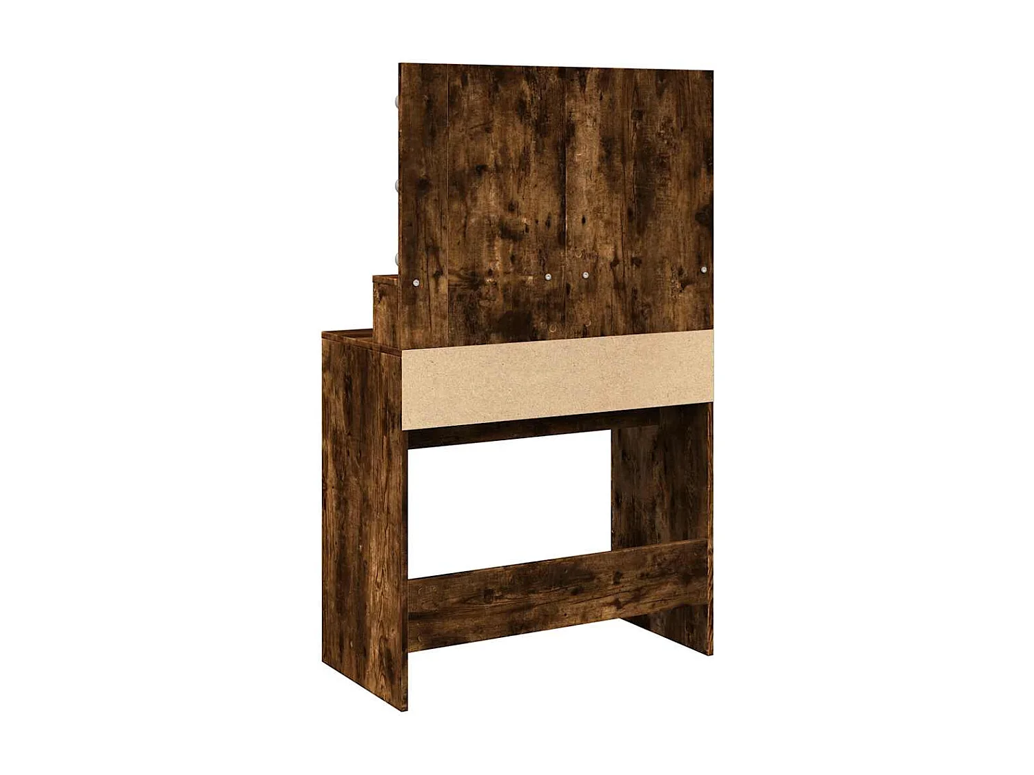 Kaptafel met LED 80x41x134,5 cm gerookt eikenkleurig