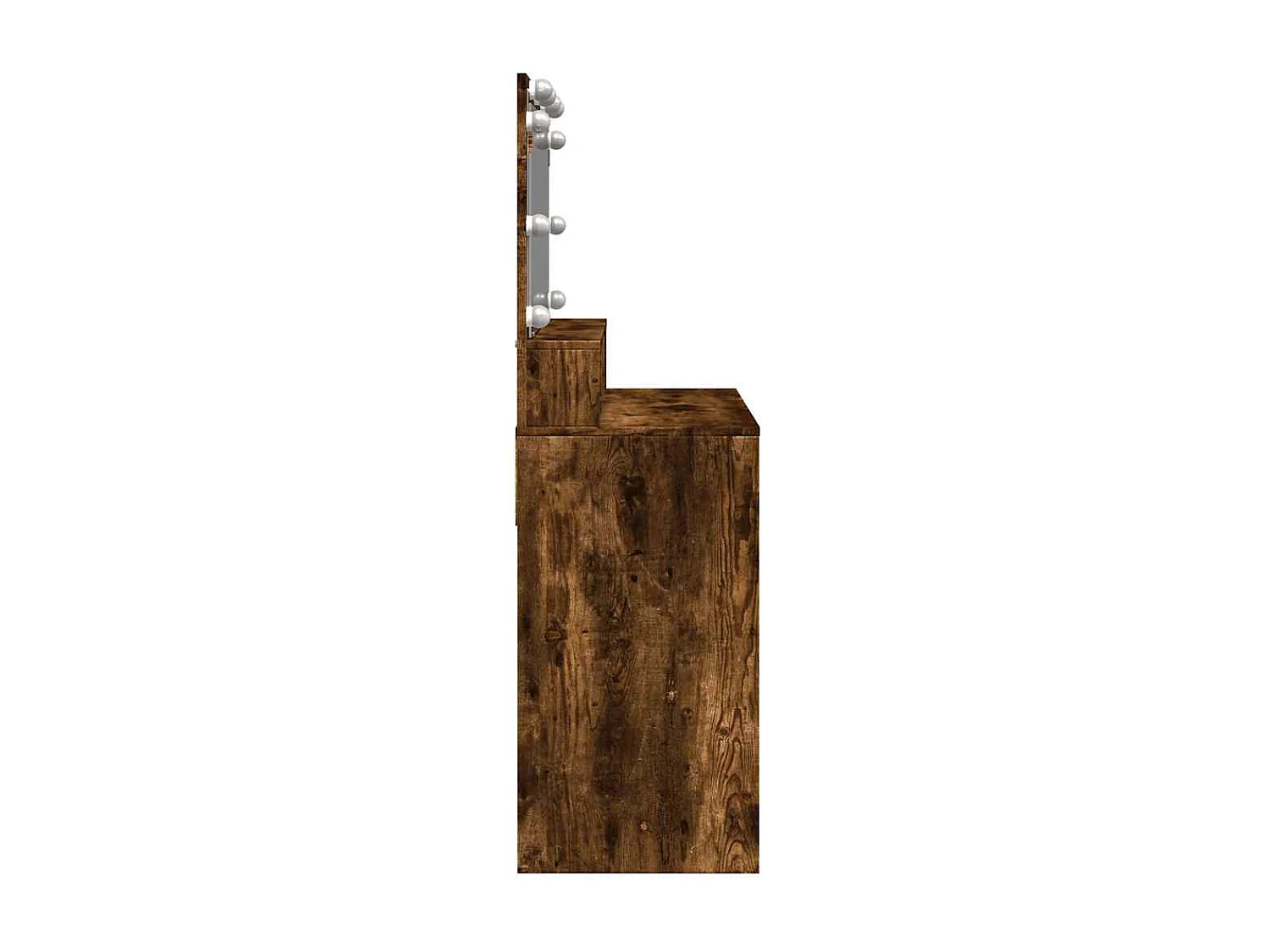 Coiffeuse avec LED chêne fumé 80x41x134,5 cm