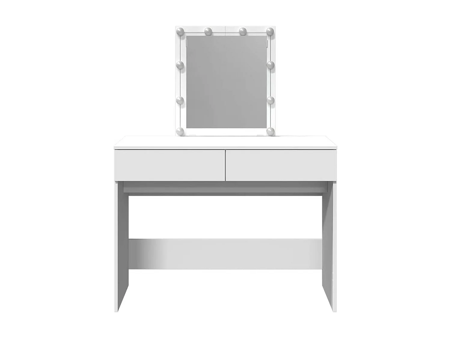 Tocador con luces LED blanco 100x40x130 cm