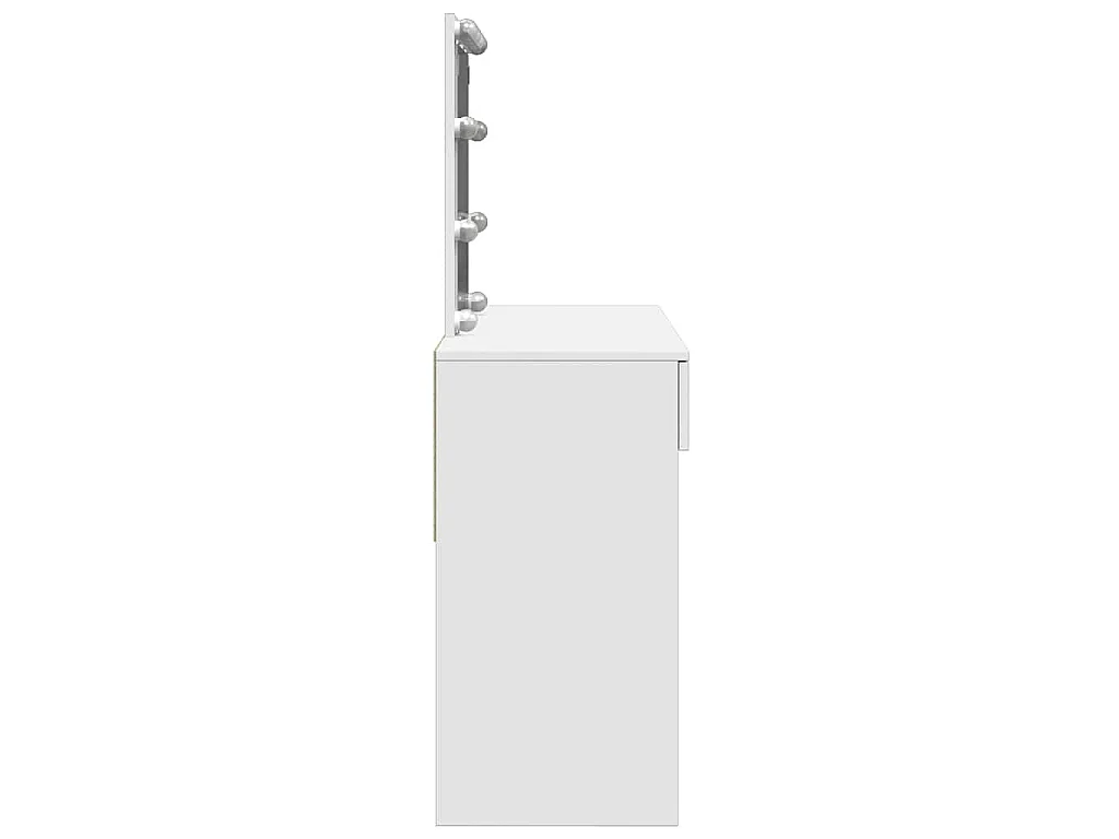 Kaptafel met LED 100x40x130 cm wit