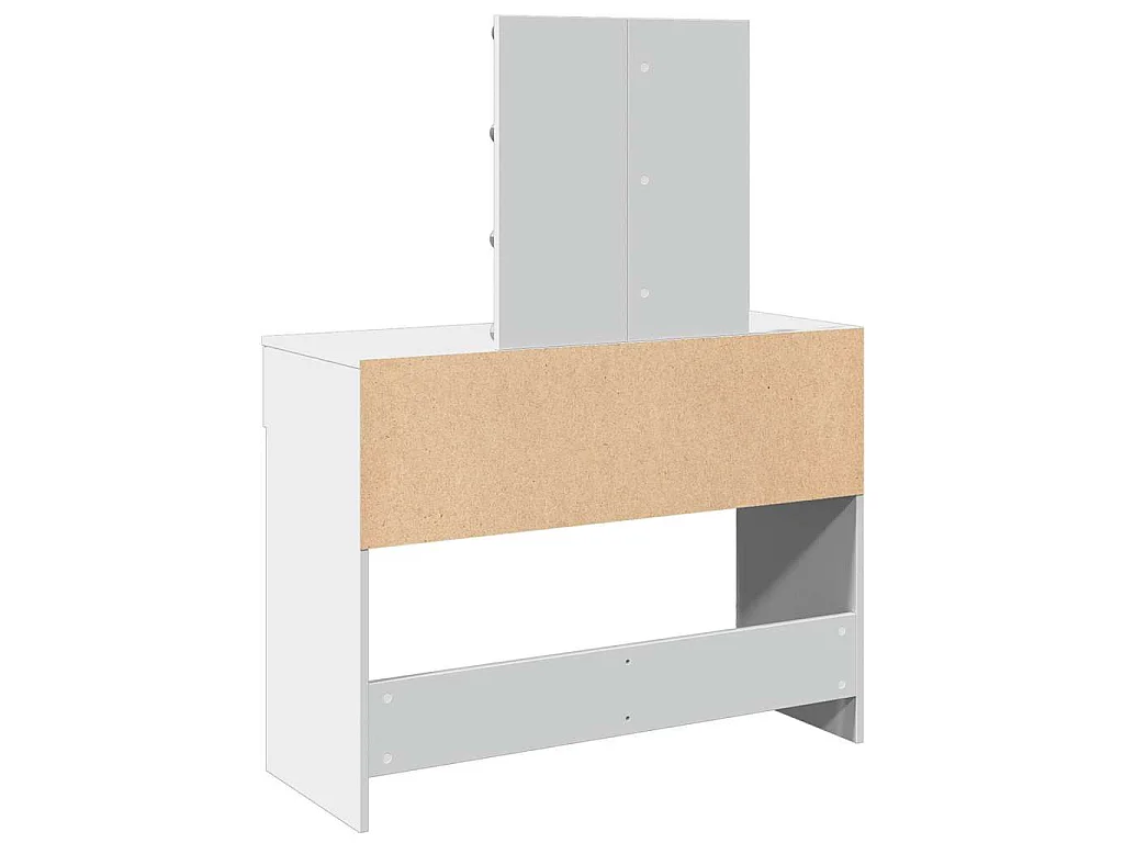 Kaptafel met LED 100x40x130 cm wit