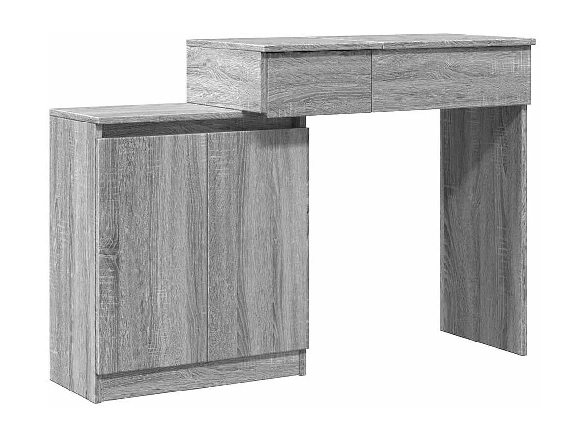 Toaletka z LED Sonoma Szara 115x37x110,5 cm