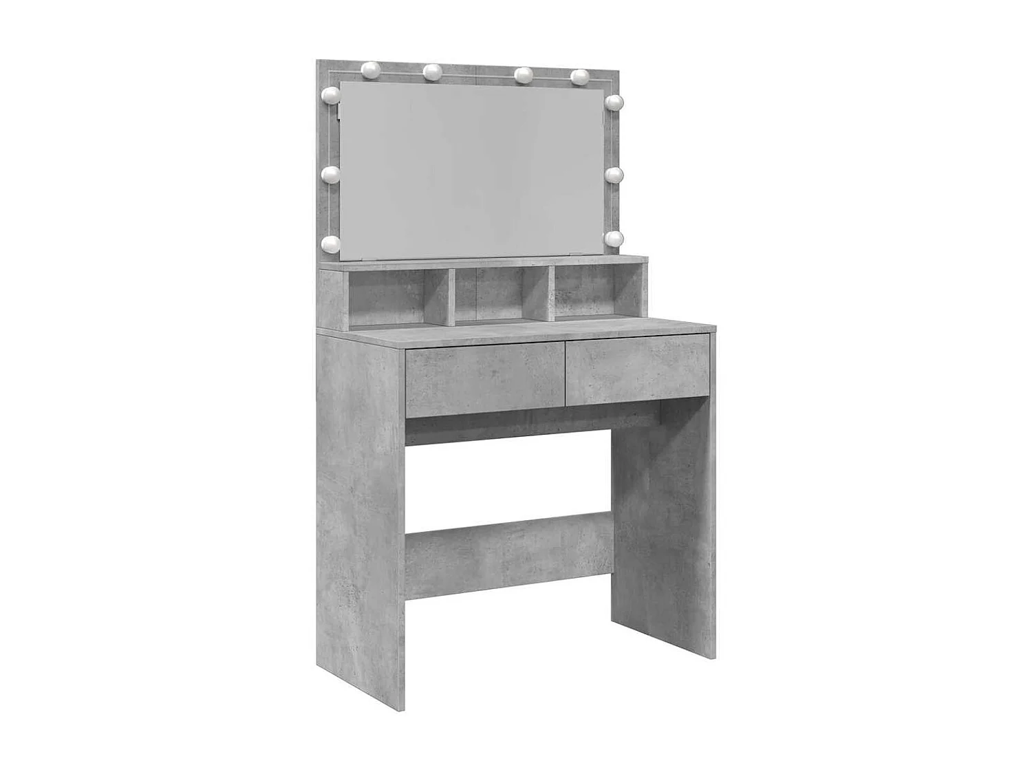 Toeletta con LED Grigio Cemento 80x41x134,5 cm