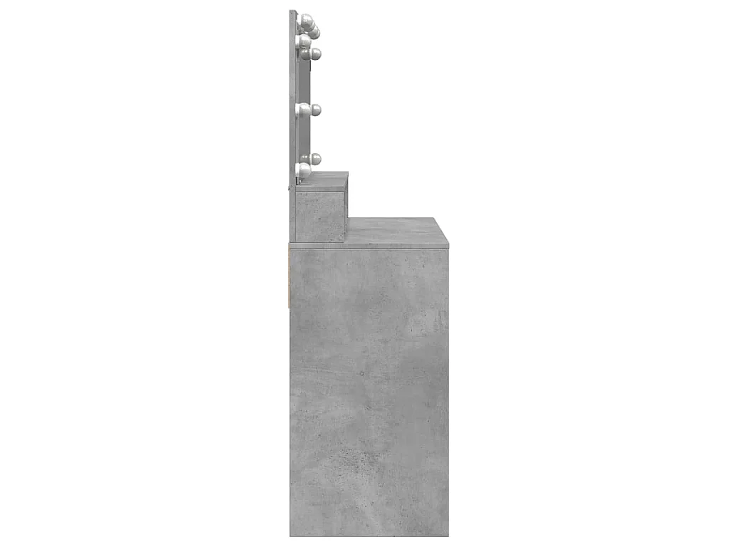 Kaptafel met LED 80x41x134,5 cm betongrijs