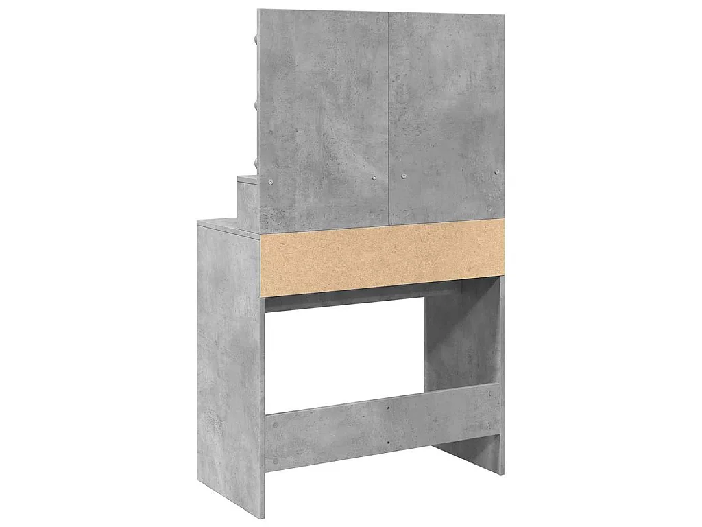Kaptafel met LED 80x41x134,5 cm betongrijs