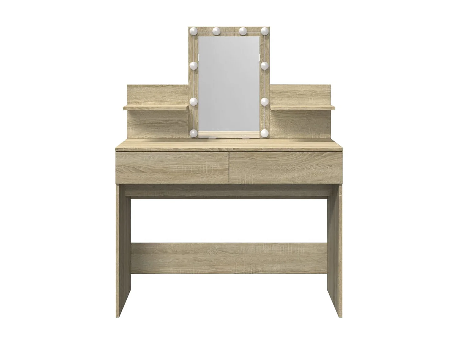 Kaptafel met LED-verlichting 100x40x130 cm sonoma eikenkleurig