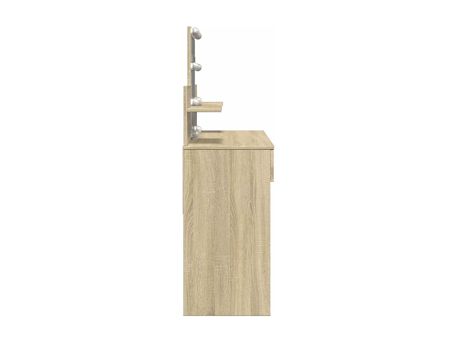 Kaptafel met LED-verlichting 100x40x130 cm sonoma eikenkleurig