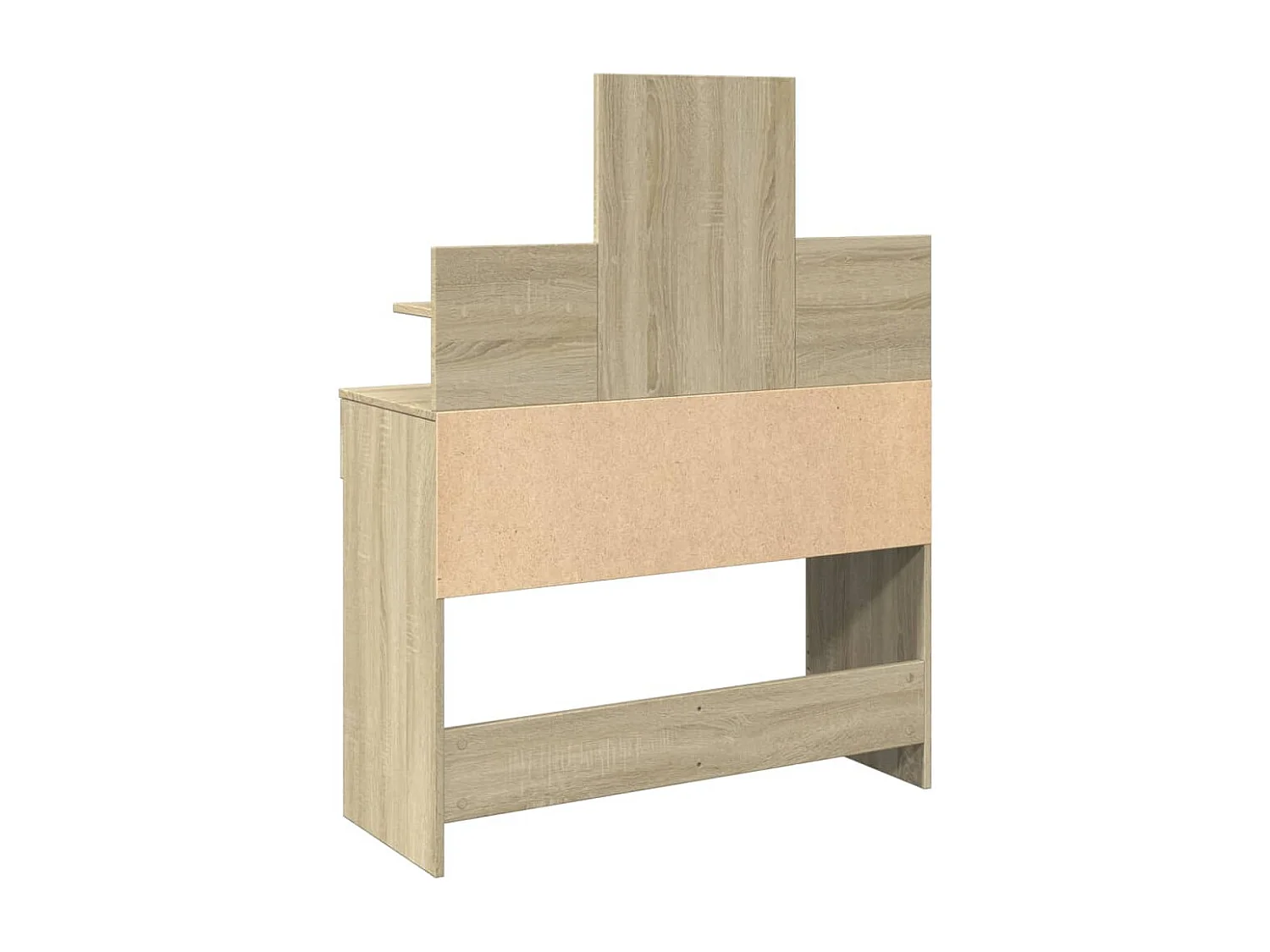 Kaptafel met LED-verlichting 100x40x130 cm sonoma eikenkleurig