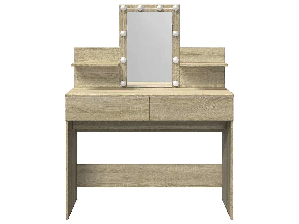 Toeletta con LED Rovere Sonoma 100x40x130 cm