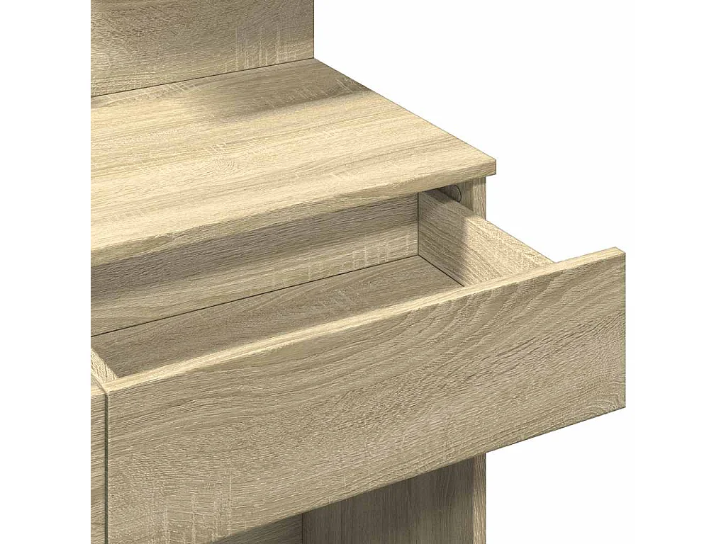 Toeletta con LED Rovere Sonoma 100x40x130 cm