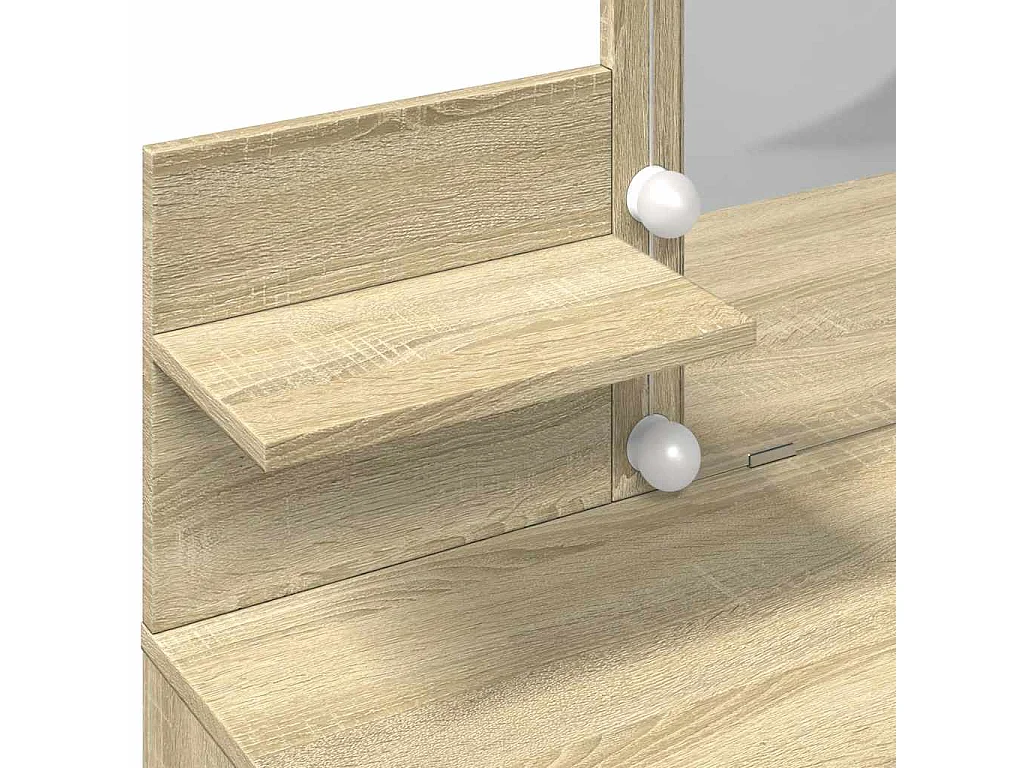 Toeletta con LED Rovere Sonoma 100x40x130 cm