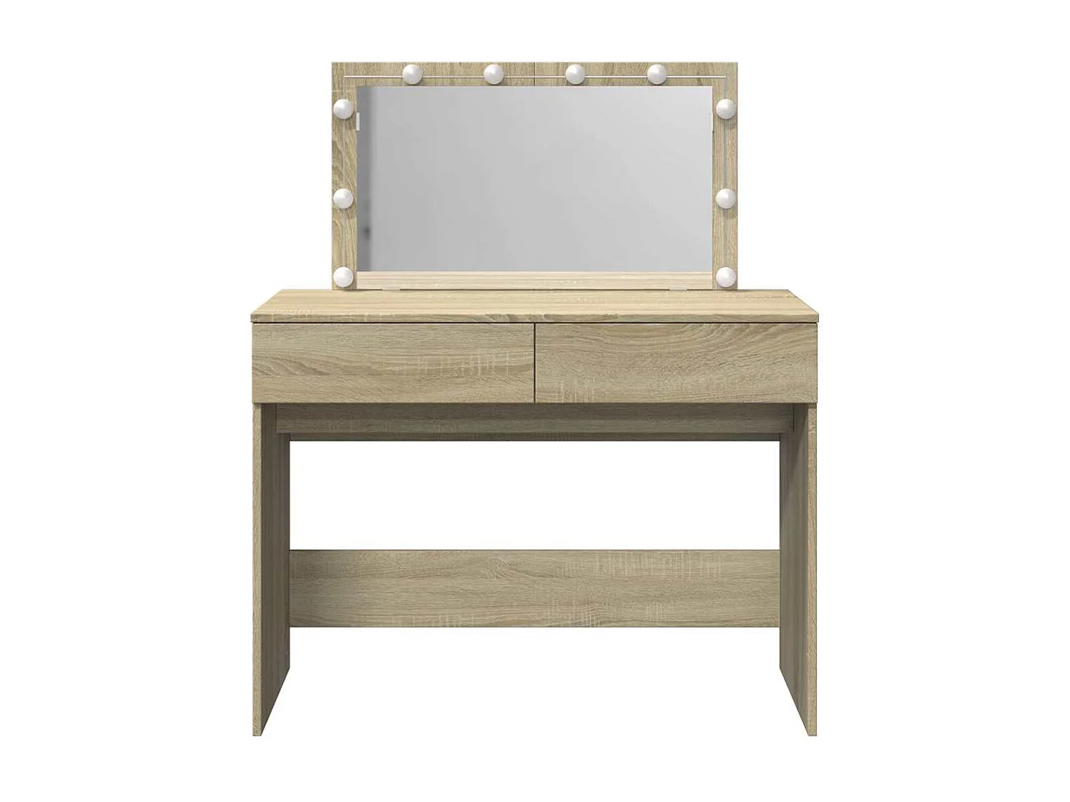 Coiffeuse avec LED chêne sonoma 100x40x120 cm