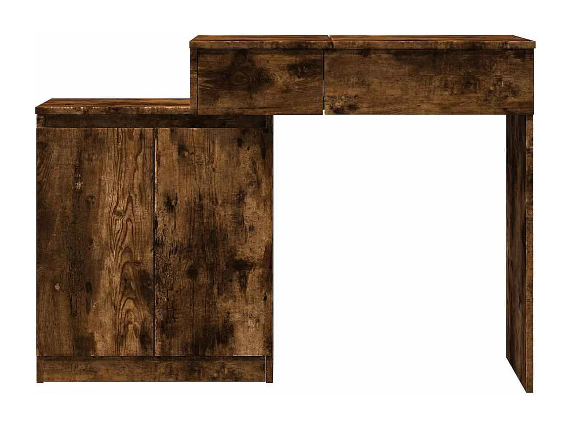 Toucador com LED 115x37x110,5 cm carvalho fumado