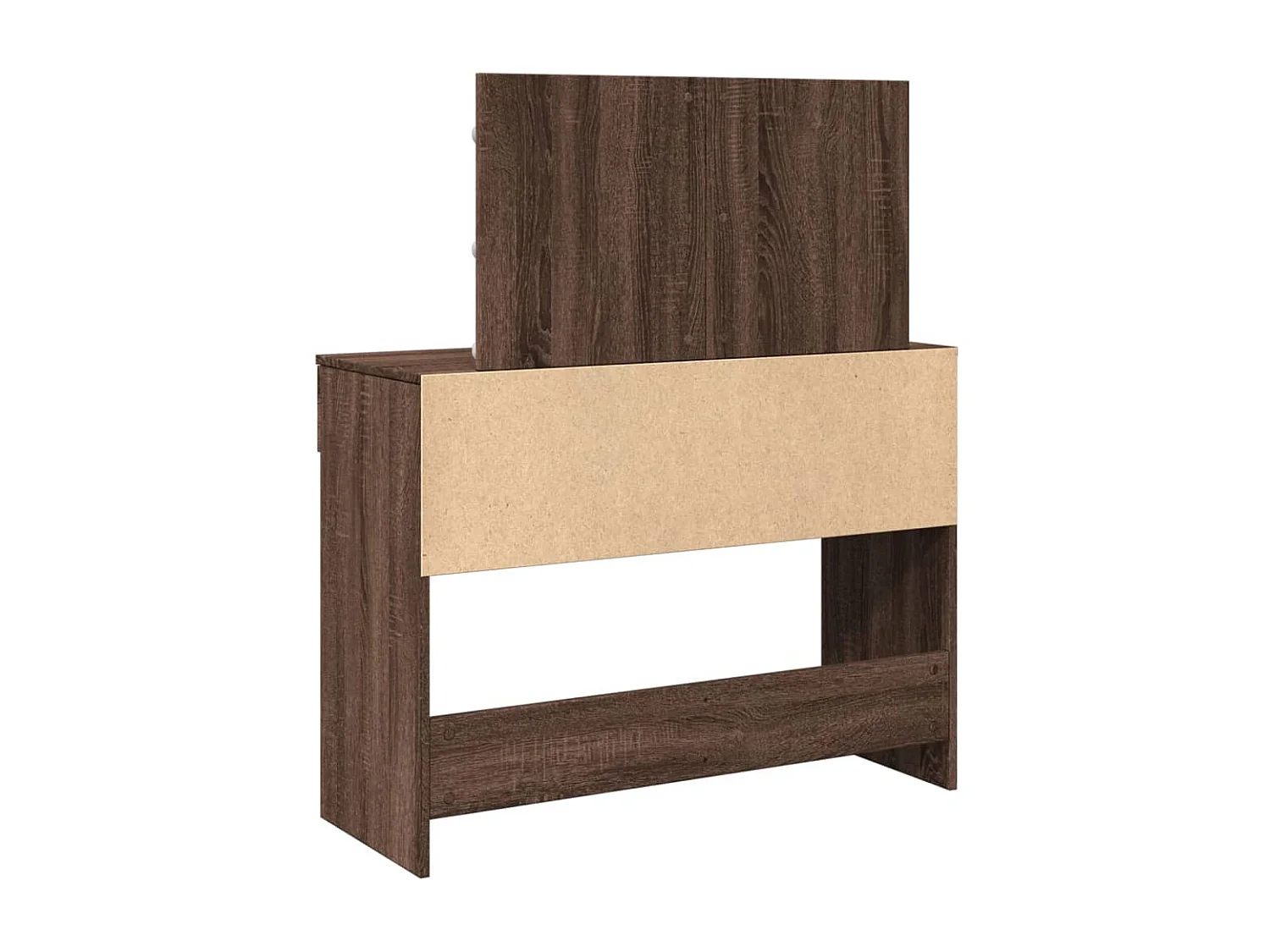 Kaptafel met LED 100x40x120 cm bruin eikenkleurig