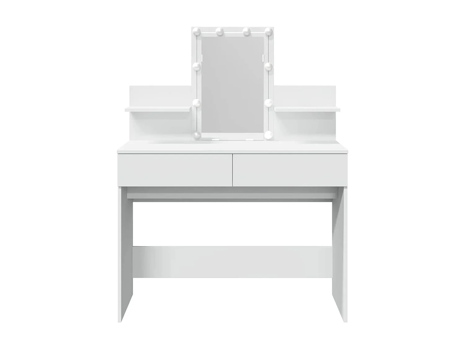 Tocador con luces LED blanco 100x40x130 cm