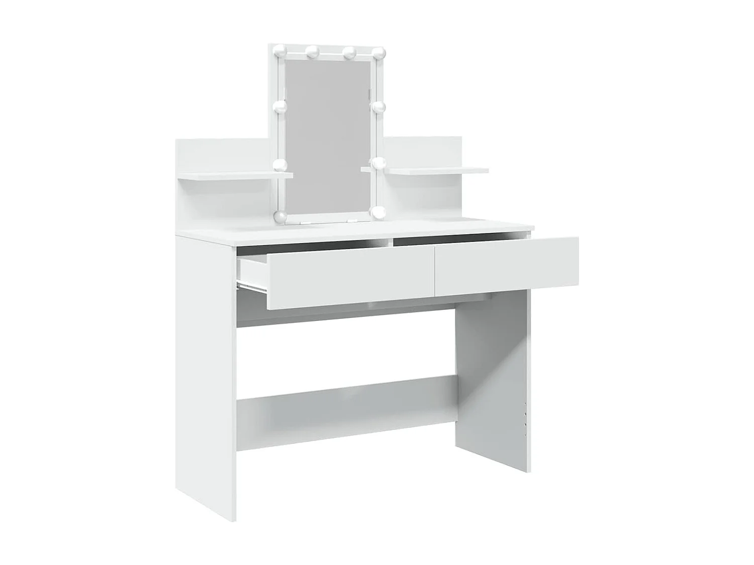 Tocador con luces LED blanco 100x40x130 cm