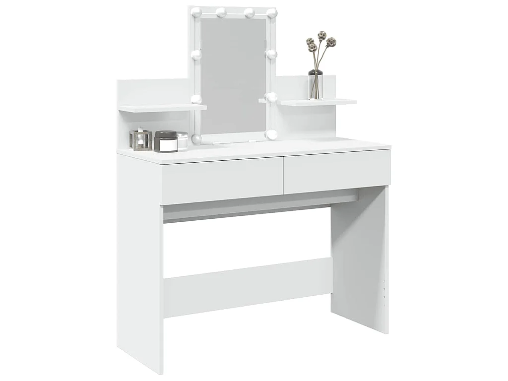 Coiffeuse avec LED blanc 100x40x130 cm