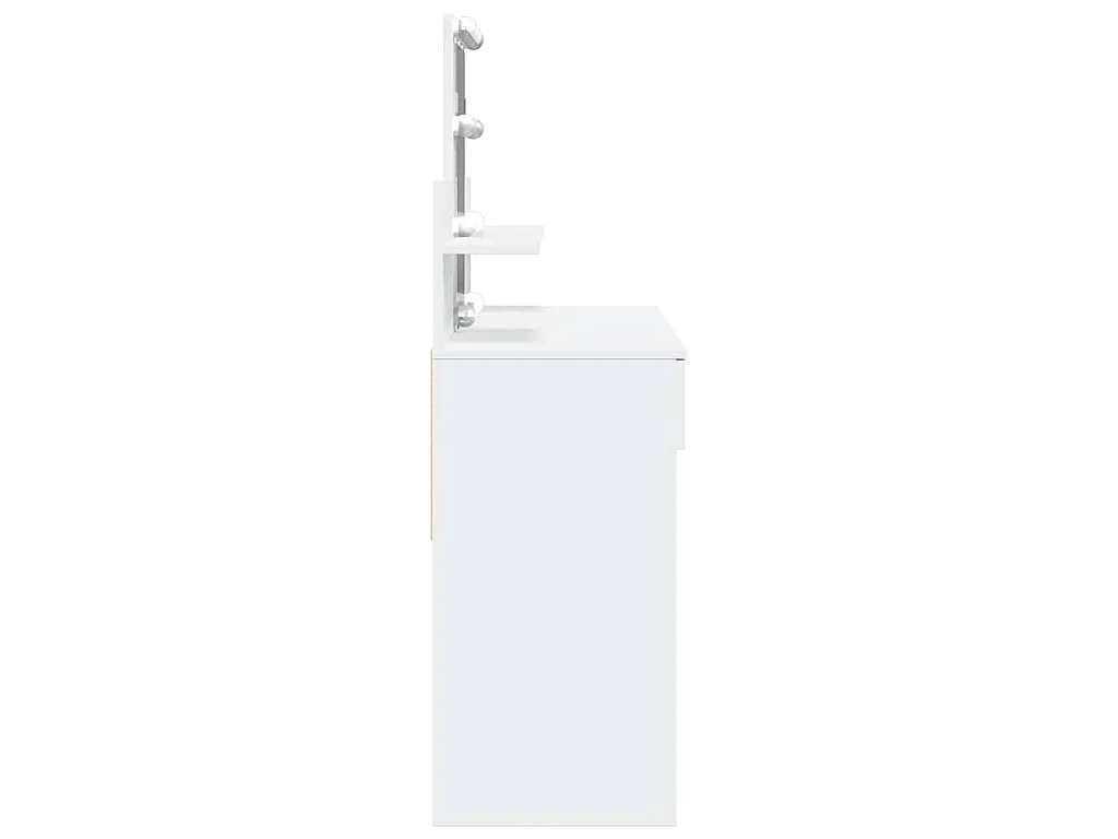 Coiffeuse avec LED blanc 100x40x130 cm