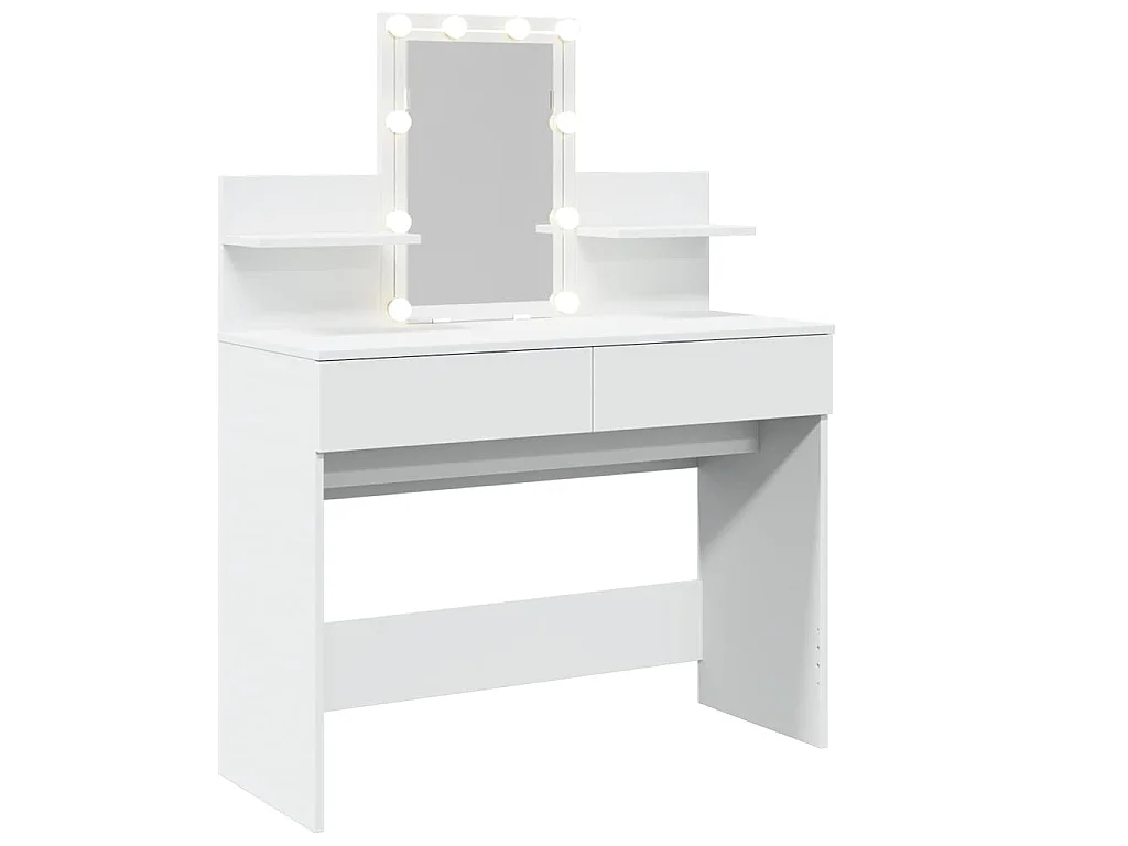 Coiffeuse avec LED blanc 100x40x130 cm