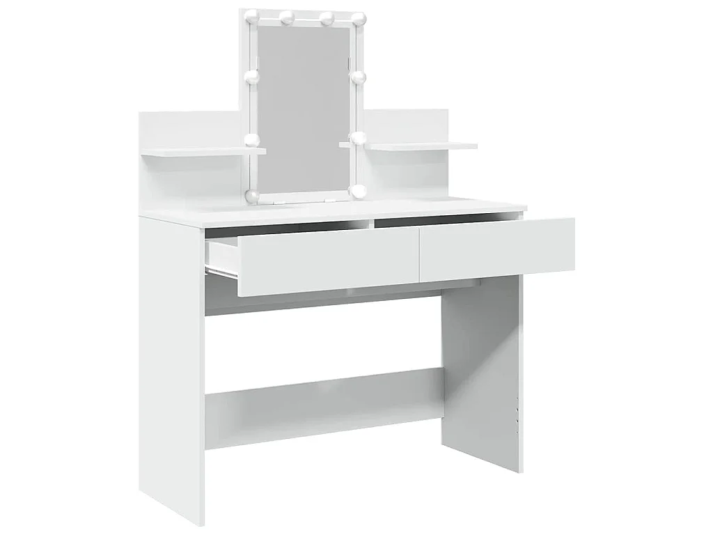Coiffeuse avec LED blanc 100x40x130 cm