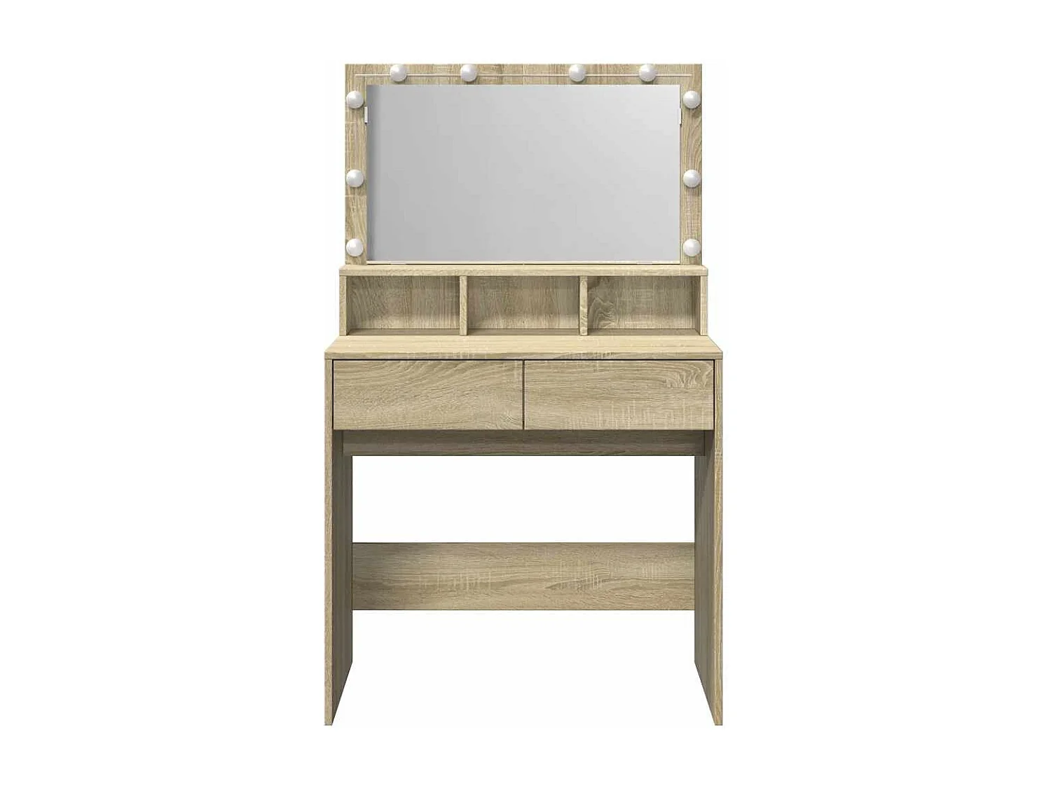Toucador com LED 80x41x134,5 cm carvalho sonoma