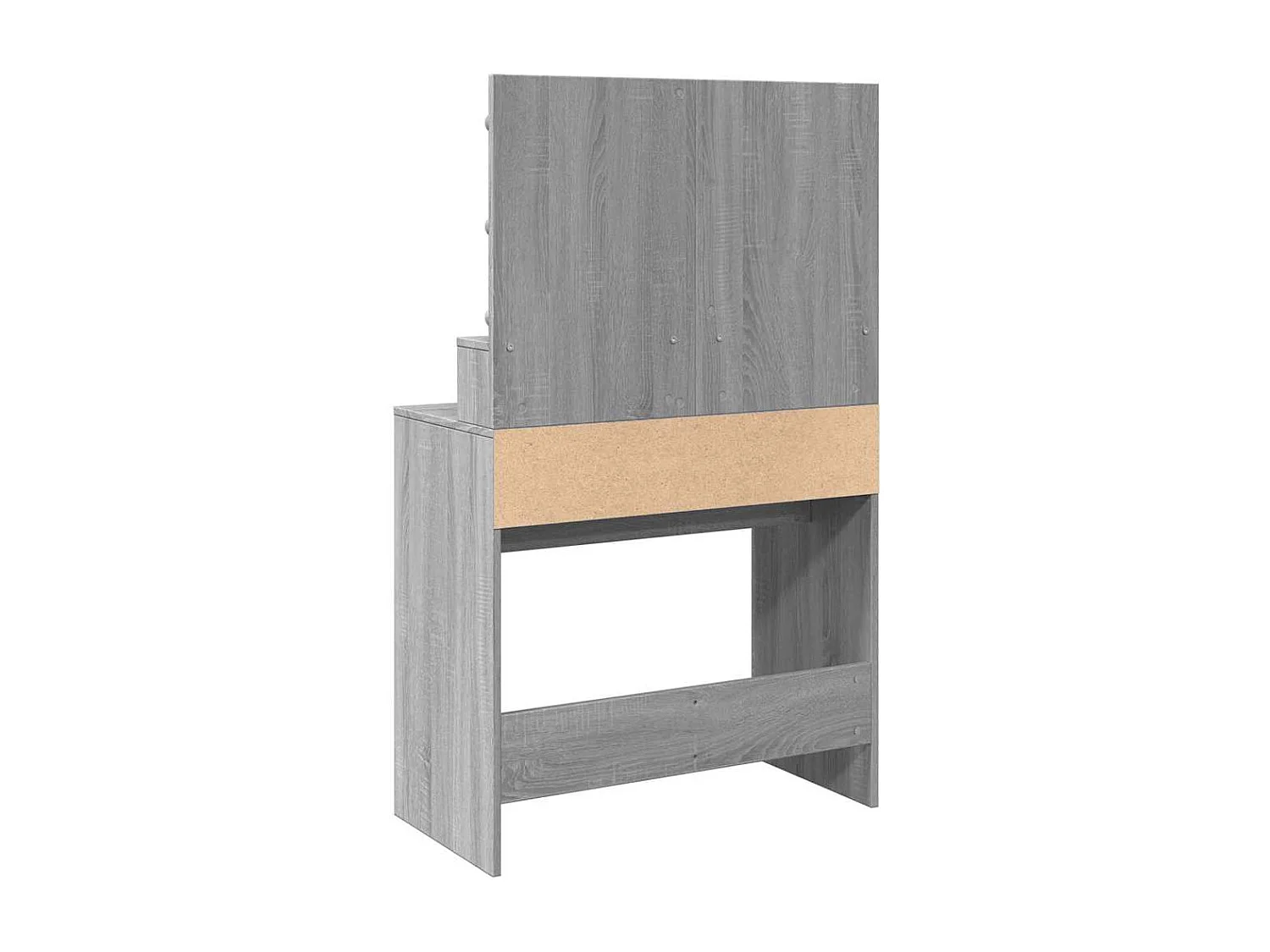 Toeletta con LED Grigio Sonoma 80x41x134,5 cm