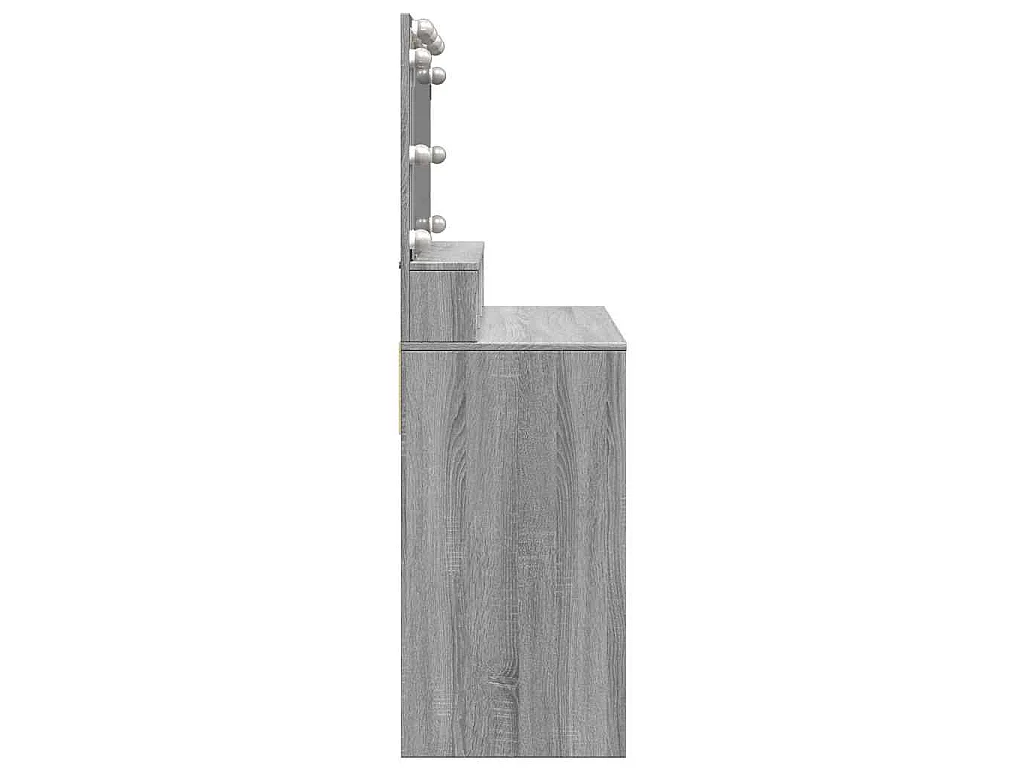 Kaptafel met LED 80x41x134,5 cm grijs sonoma eikenkleurig
