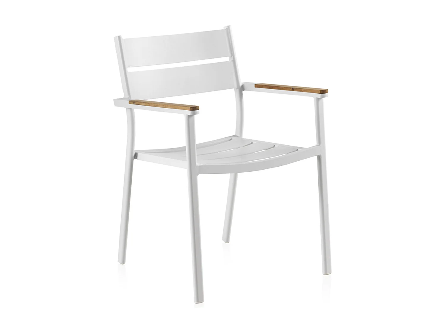 Fauteuil en aluminium blanc