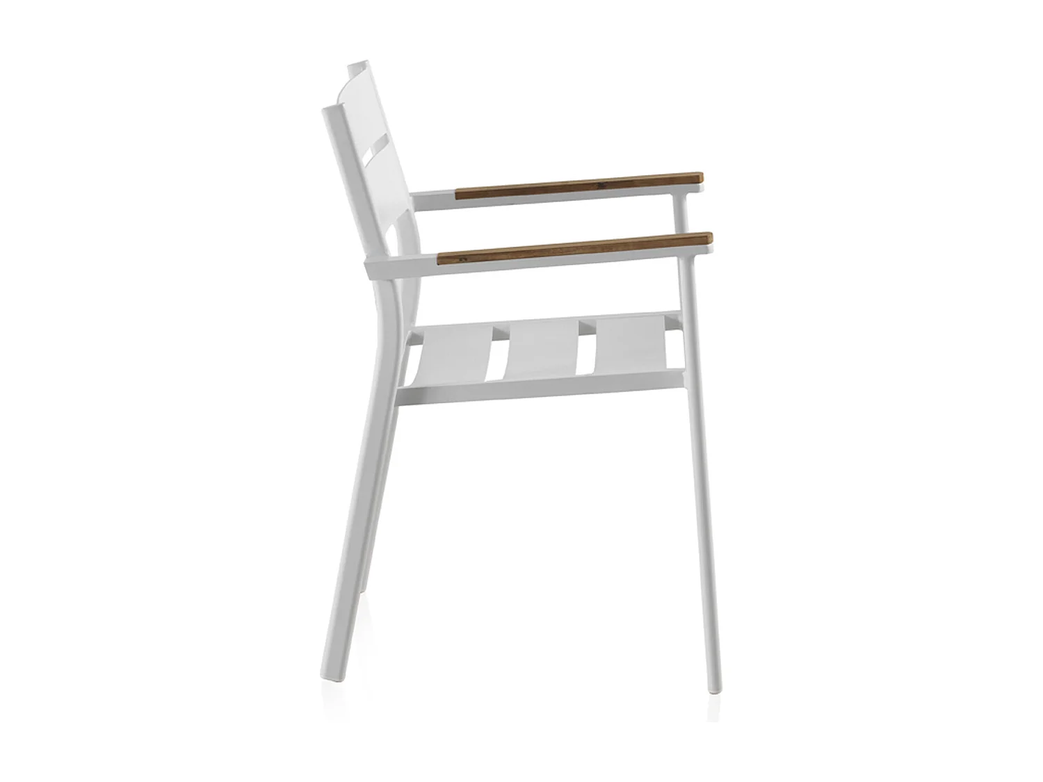 Fauteuil en aluminium blanc