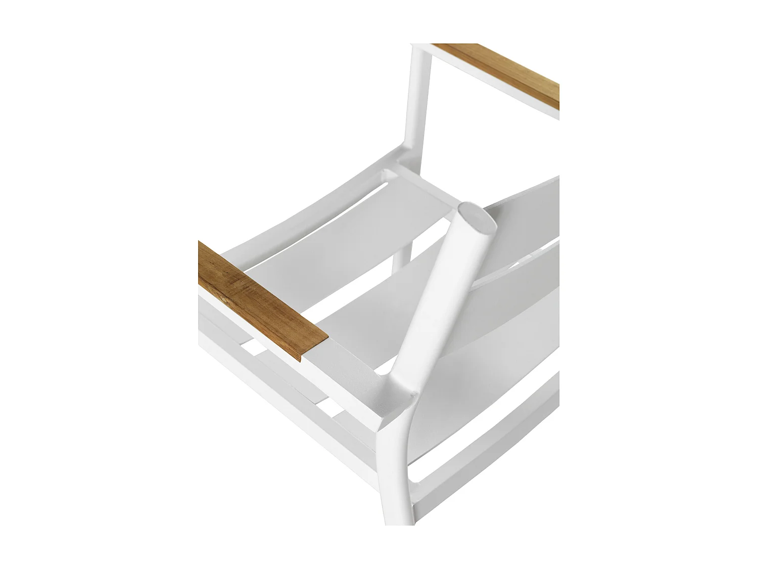 Fauteuil en aluminium blanc