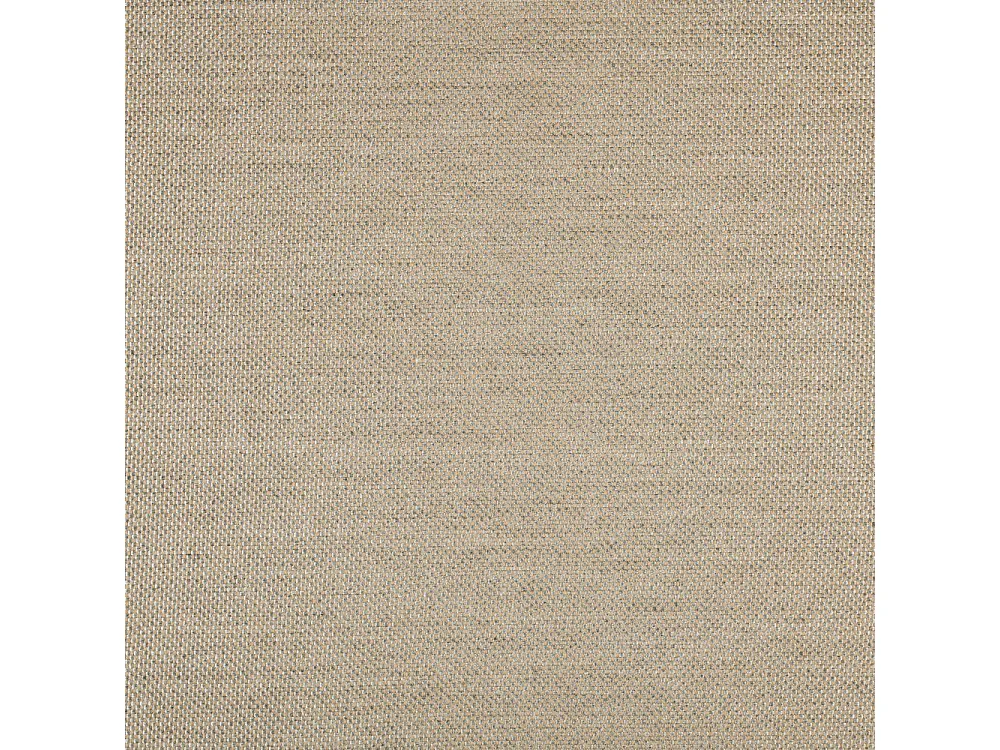 Sillón de aluminio y fibra marrón con cojines de lino