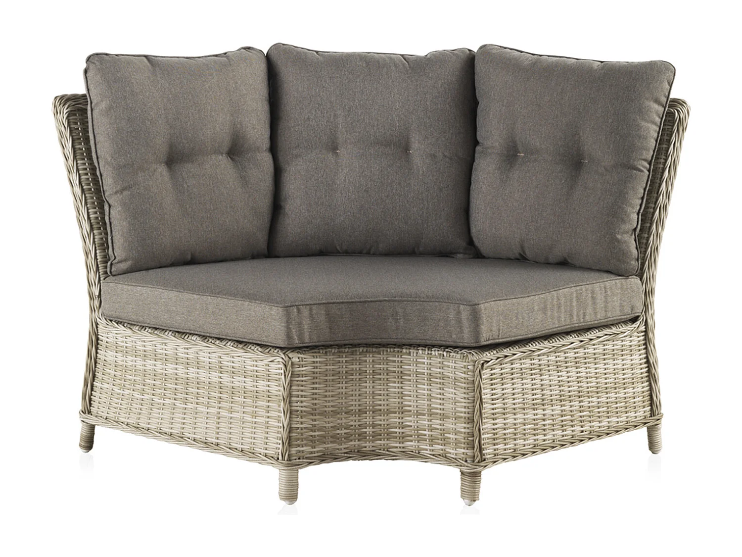 Salon 4 pièces fibre synthétique marron avec coussins marrons