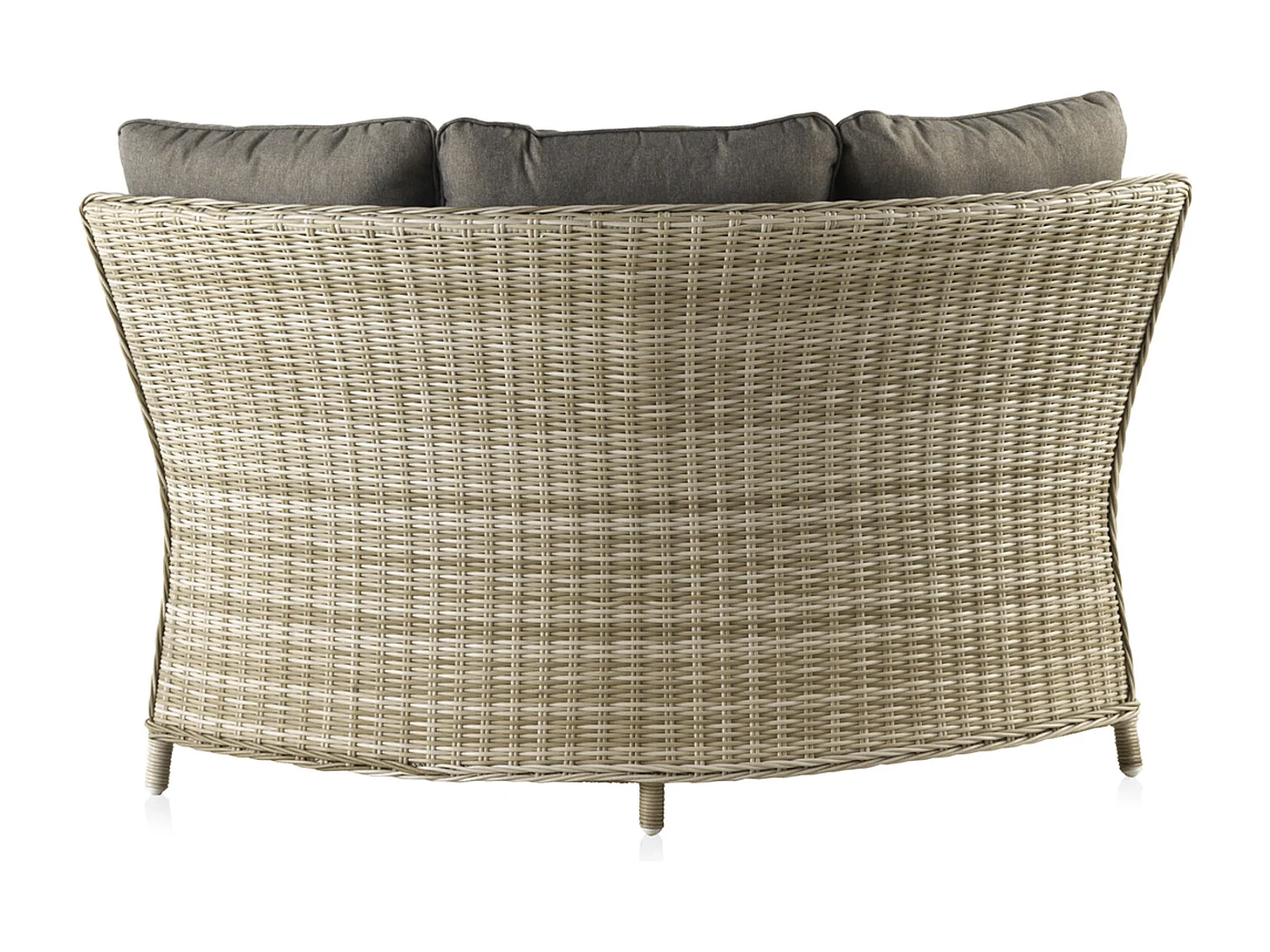 Salon 4 pièces fibre synthétique marron avec coussins marrons