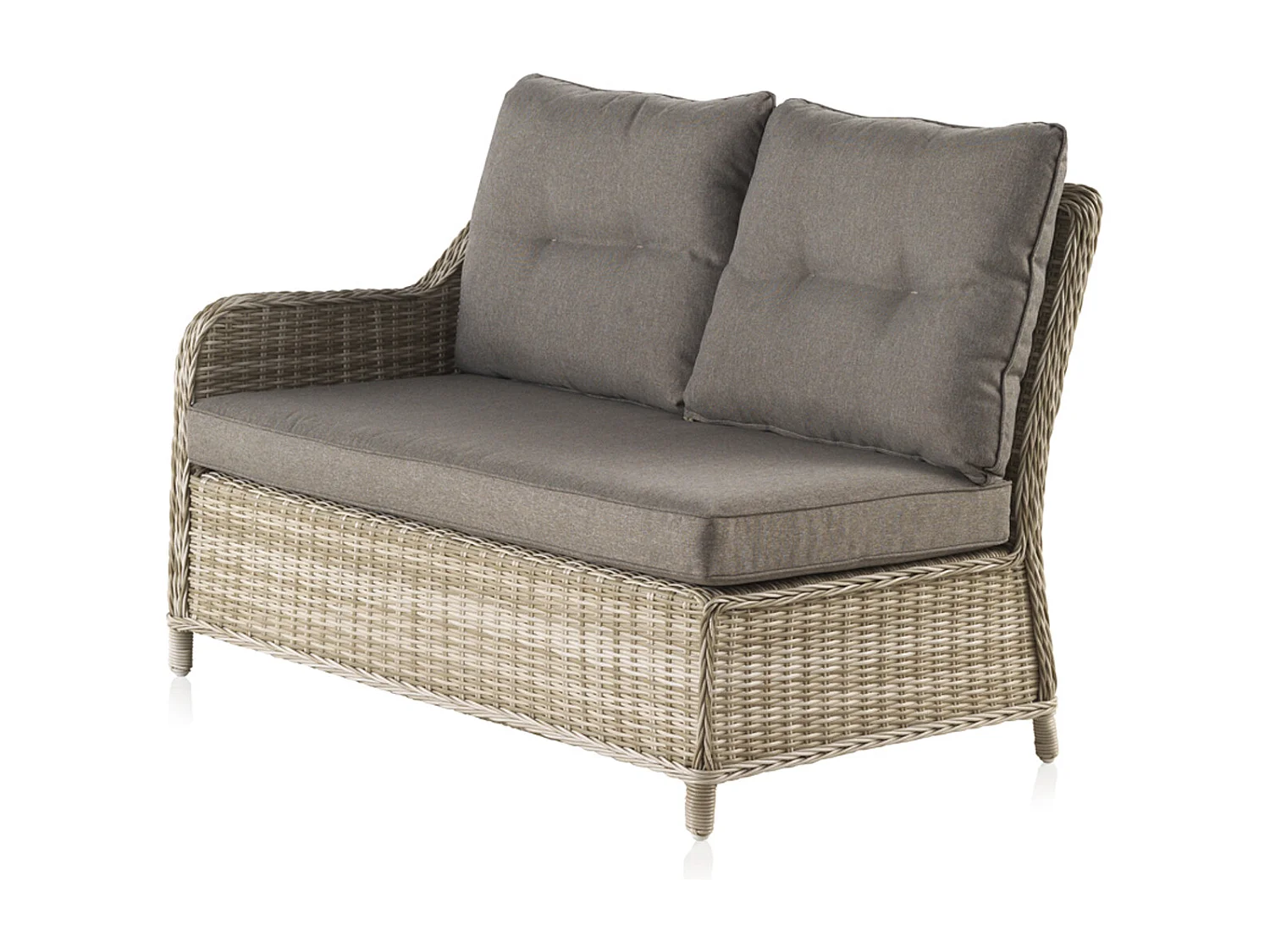 Salon 4 pièces fibre synthétique marron avec coussins marrons