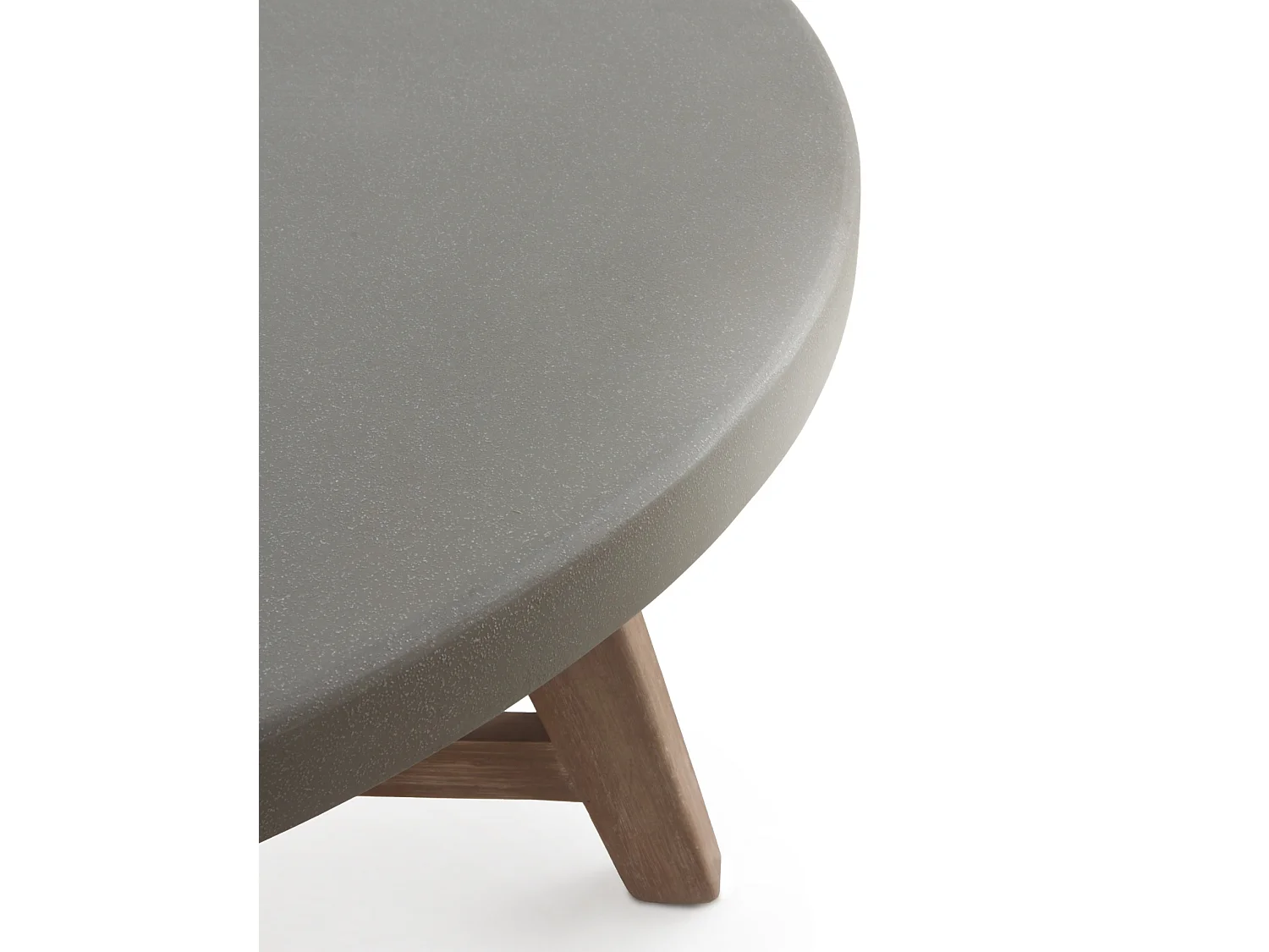 Salón de 3 piezas en madera de acacia, cuerda trenzada y cojines color topo