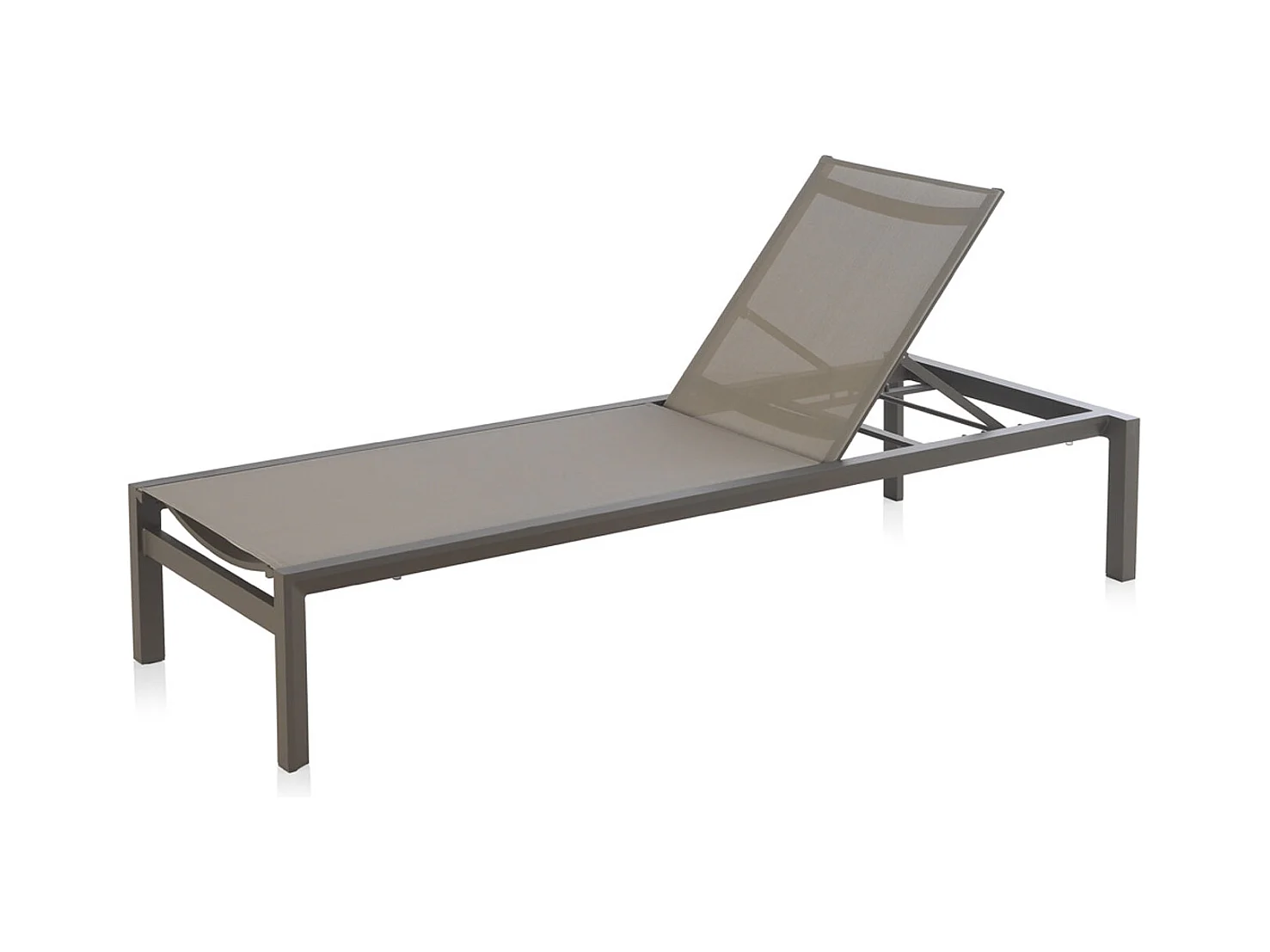 Transat en aluminium taupe