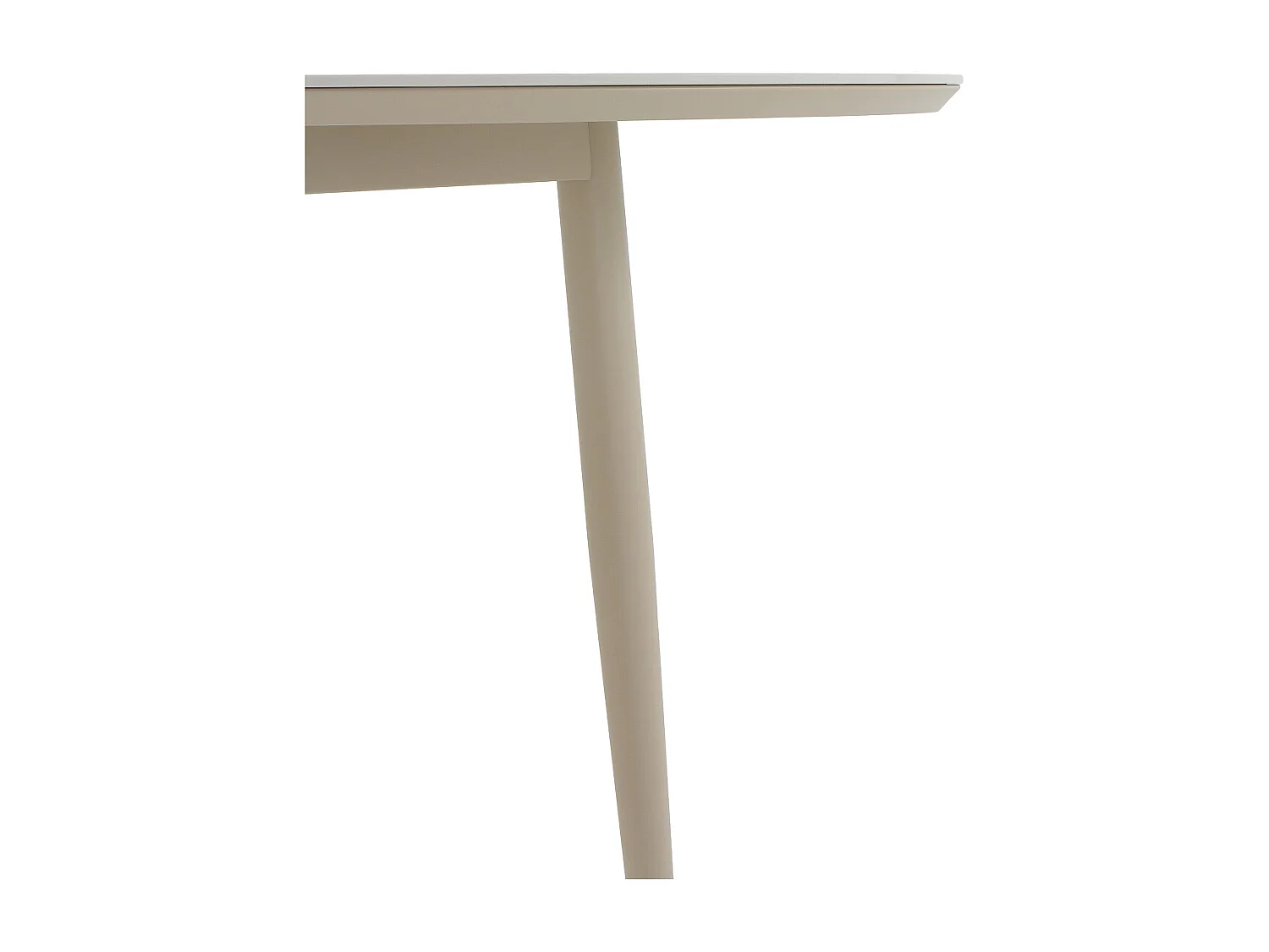 Runder Tisch aus Aluminium mit Keramikplatte aus Travertin