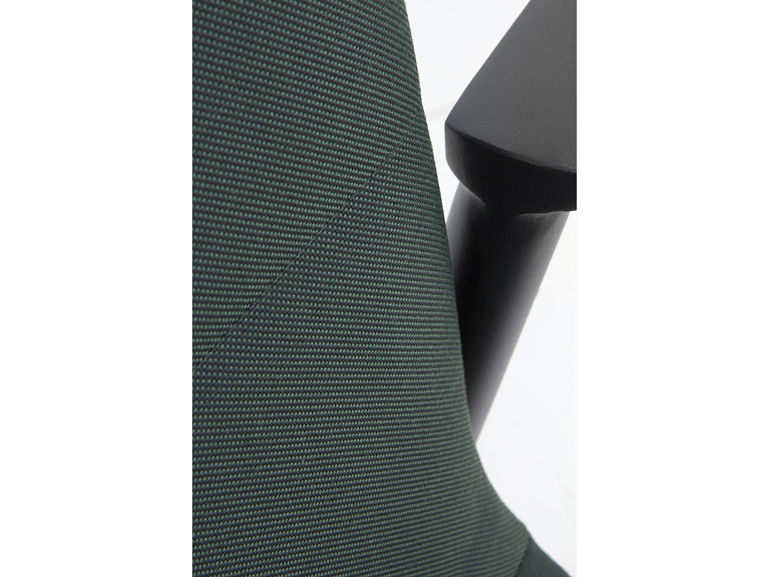 Lot de 4 fauteuils en aluminium gris foncé avec coussins vert noirâtre