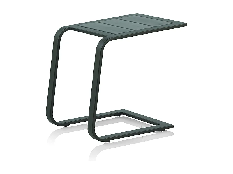 Mesa auxiliar chaise longue marrón