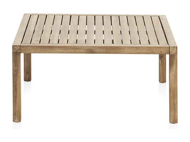 Mesa de centro de acacia 90x90 cm