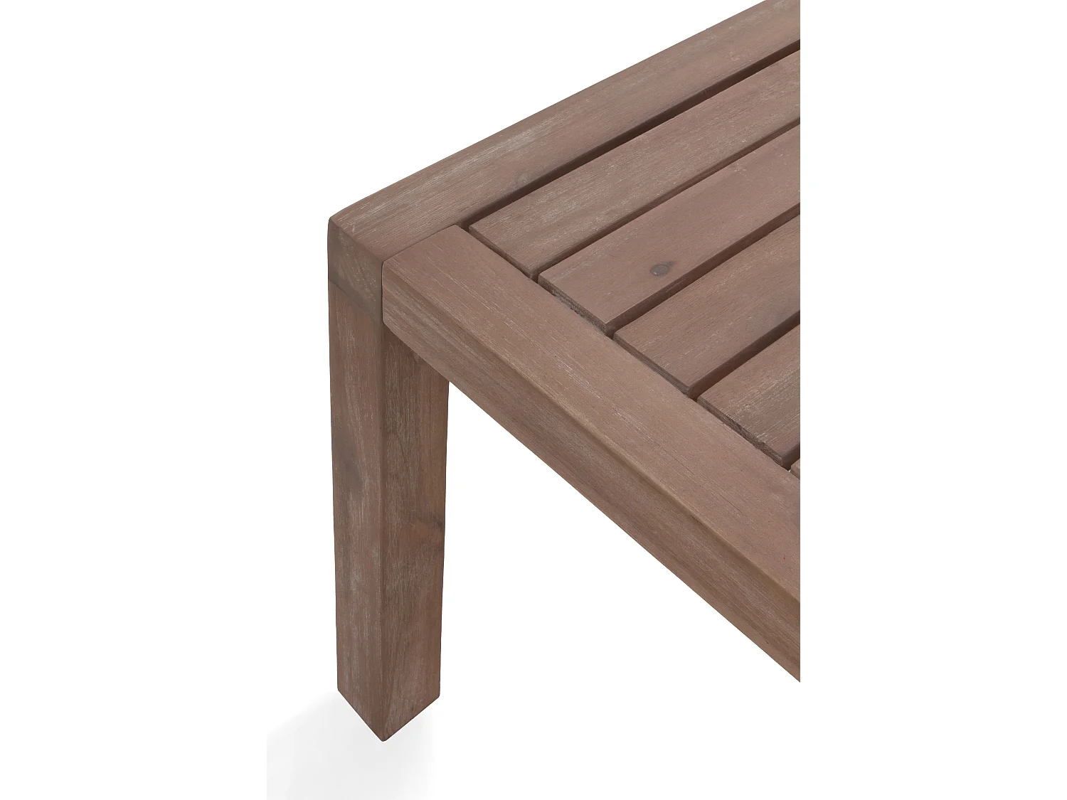 Mesa de centro de acacia 90x90 cm