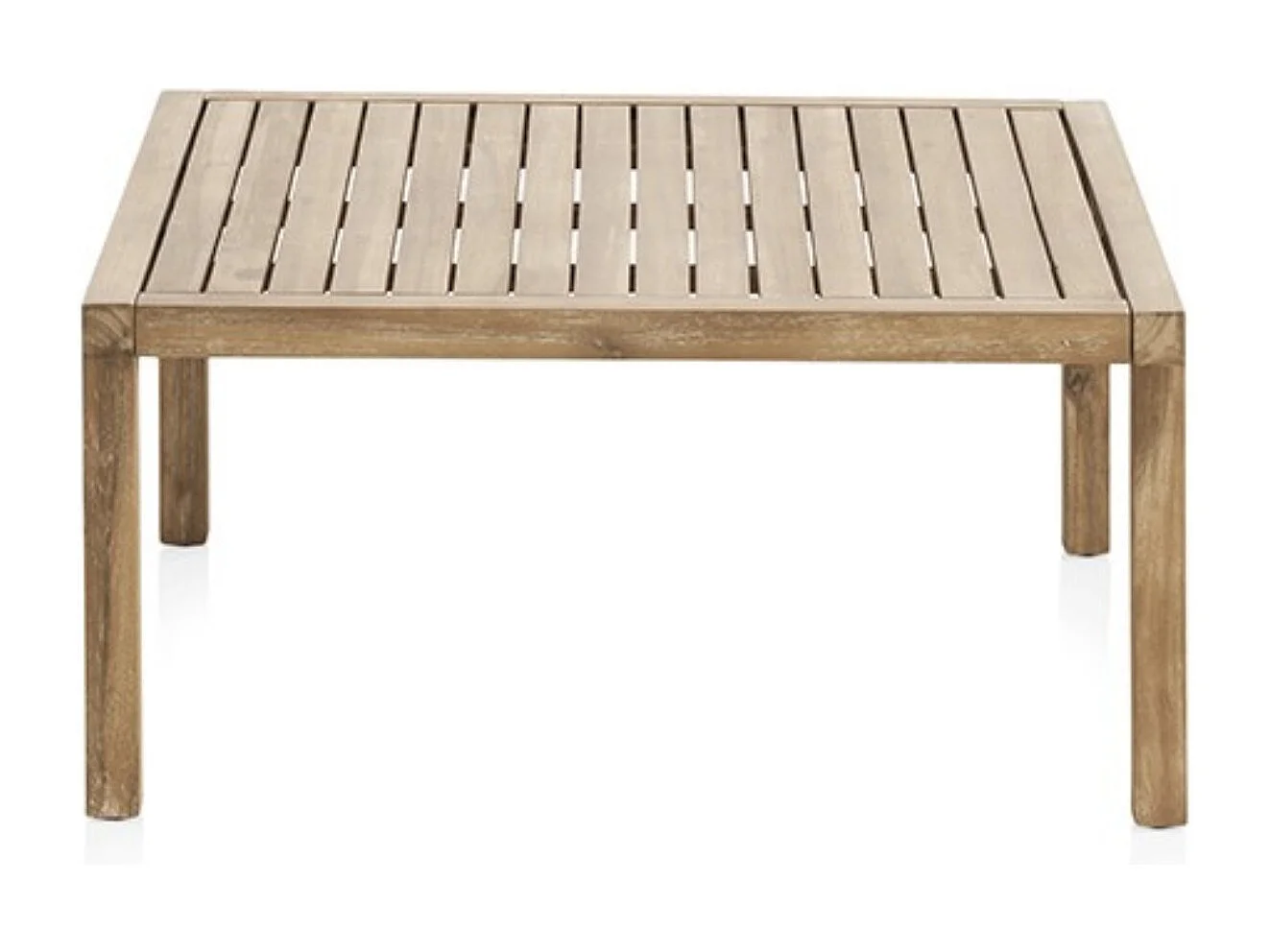 Mesa de centro em acácia 90x90 cm