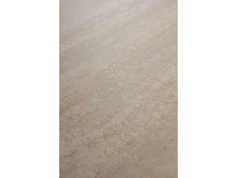 Couchtisch aus Aluminium mit Keramikplatte aus Travertin