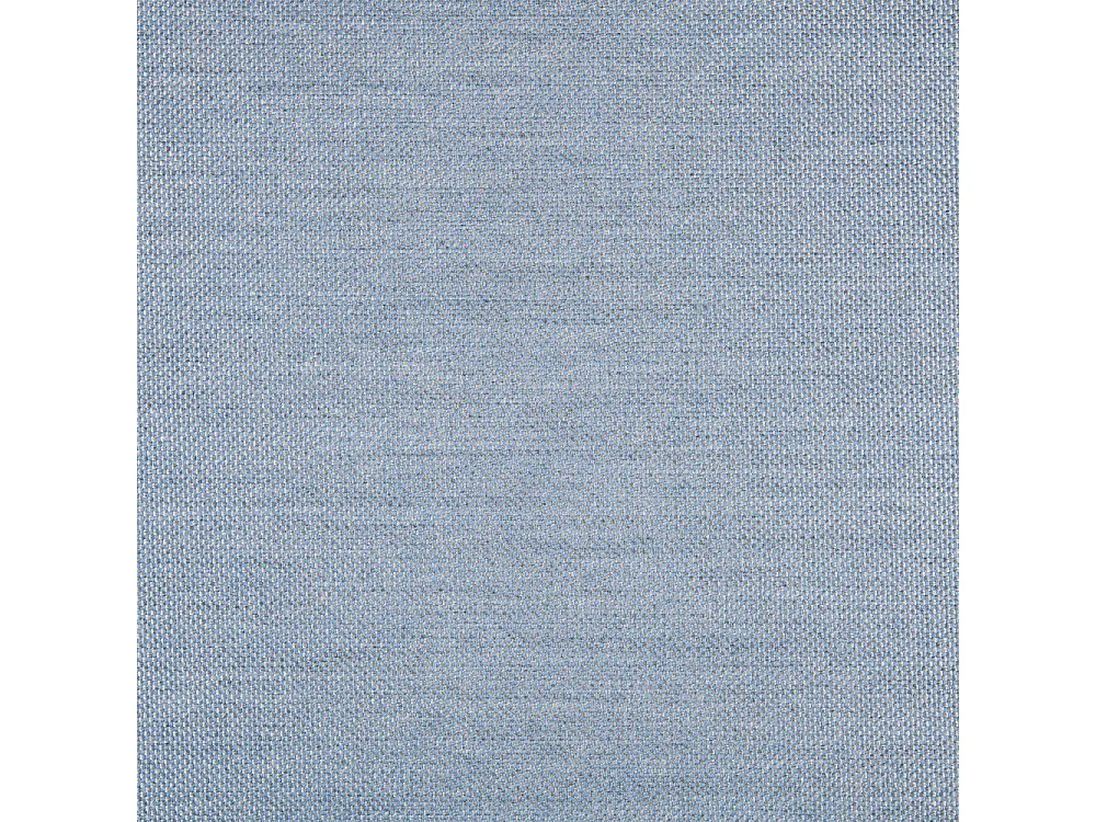 Repose-pieds en aluminium blanc avec coussin bleu