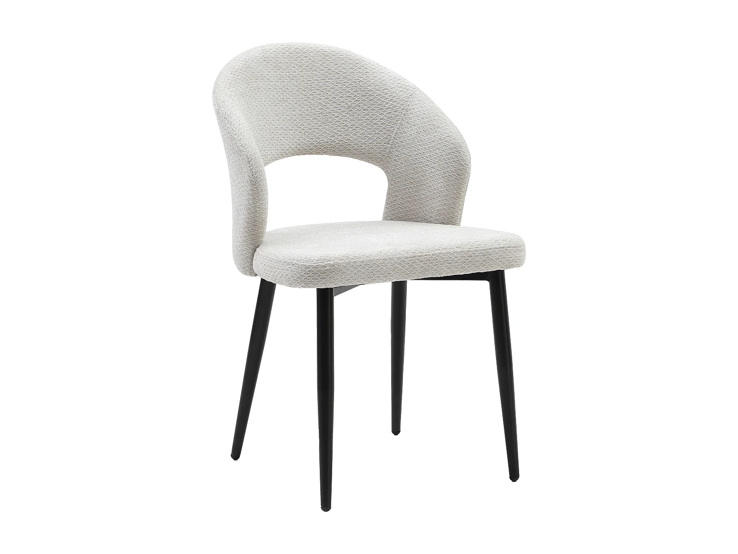 Ensemble table ANTALIZA + 4 chaises NIYAMA - Naturel foncé et gris