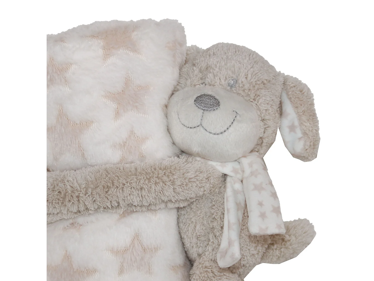 Manta de peluche con diseño de perro 100 x 75 cm