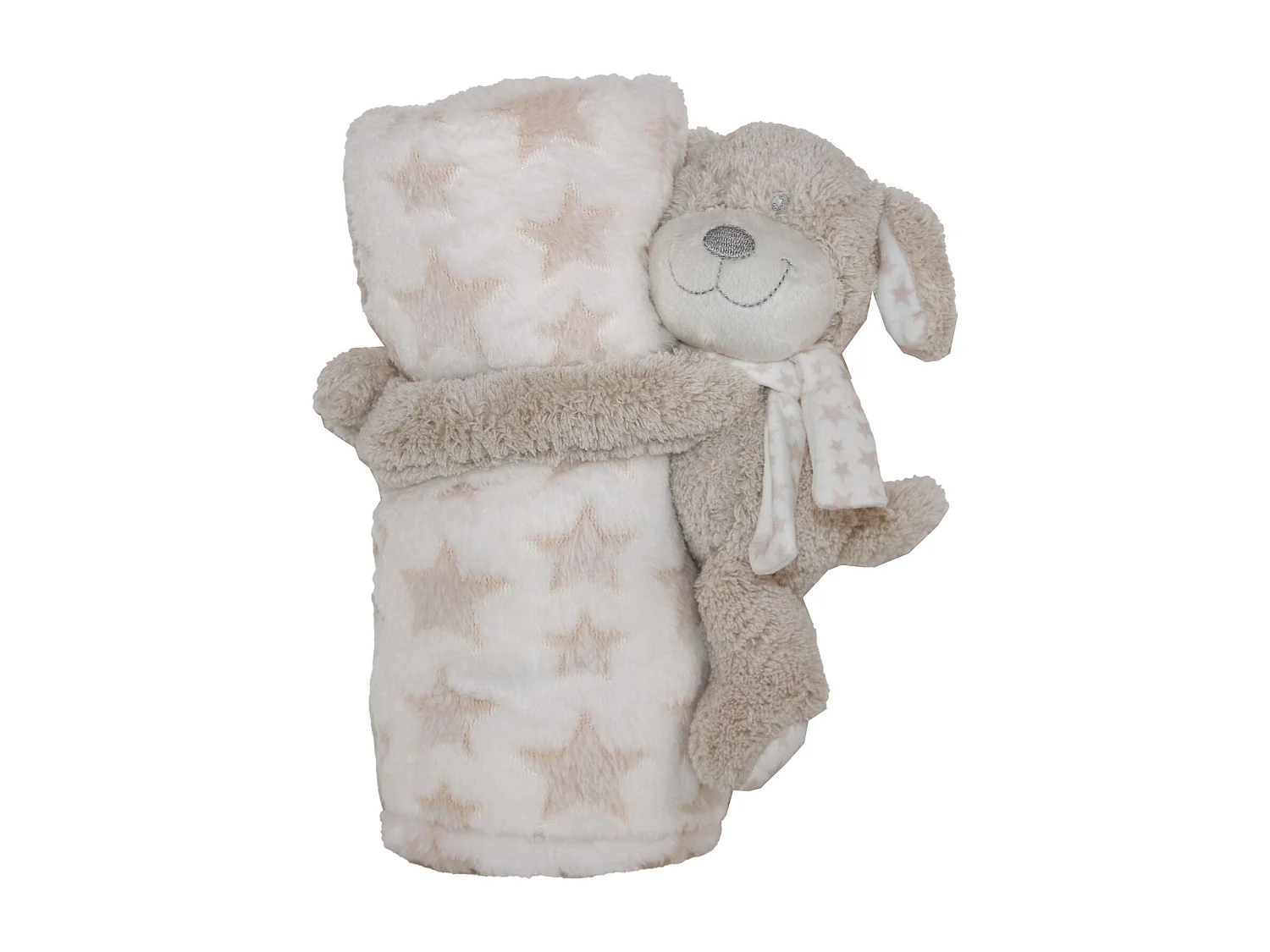 Manta de peluche con diseño de perro 100 x 75 cm