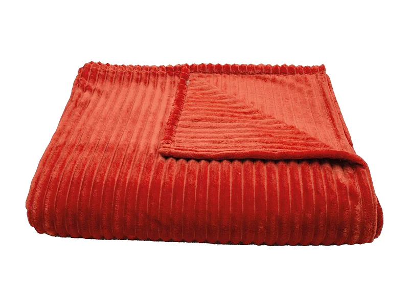 Fleece-Decke mit 3D-Rippeneffekt