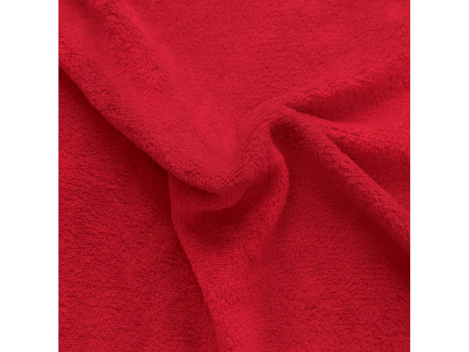 Plaid Polaire XL Uni "Coral Fleece" 180x220cm Rouge