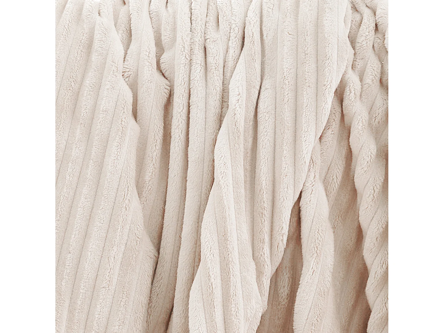 Couverture polaire à effet côtelé 3D